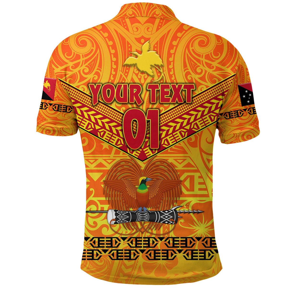 Custom Papua New Guinea Kumuls Polo Shirt Simple Style Yellow Vibes LT8 - Wonder Print Shop