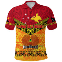 Papua New Guinea Kumuls Polo Shirt Simple Style Red Vibes LT8 - Wonder Print Shop