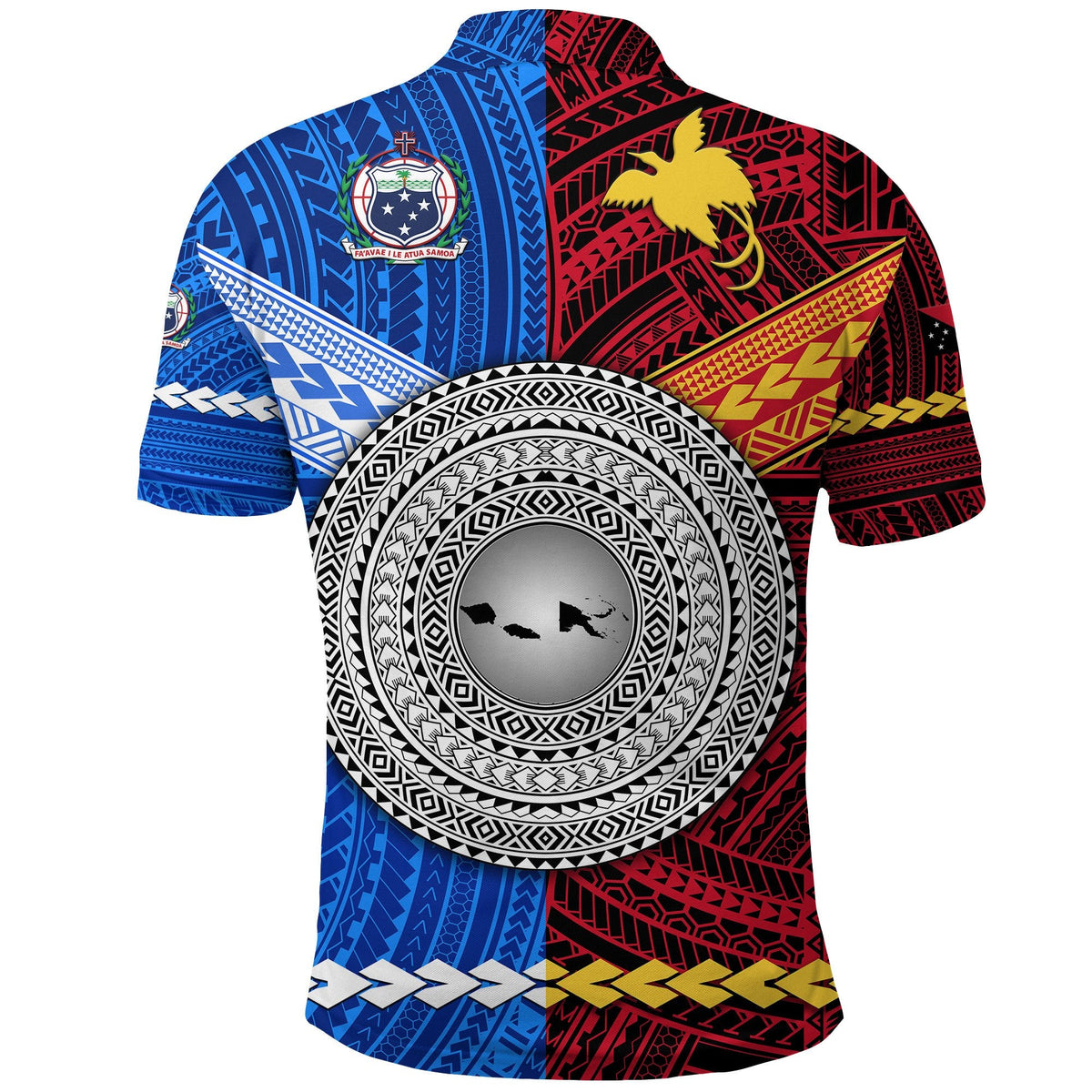 Papua New Guinea Samoa Polo Shirt Together LT8 - Wonder Print Shop