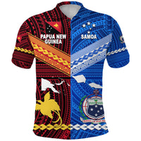 Papua New Guinea Samoa Polo Shirt Together LT8 - Wonder Print Shop