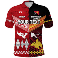 Custom Papua New Guinea Tonga Polo Shirt Polynesian Together Red LT8 - Wonder Print Shop