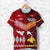 Papua New Guinea and Tonga T Shirt Polynesian Together Bright Red Lt8 - Wonder Print Shop