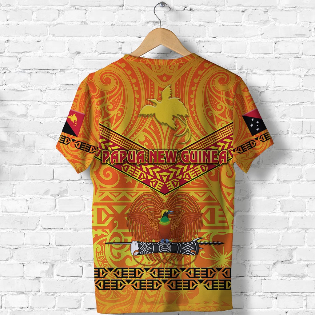 Papua New Guinea Kumuls T Shirt Simple Style Yellow Vibes LT8 - Wonder Print Shop