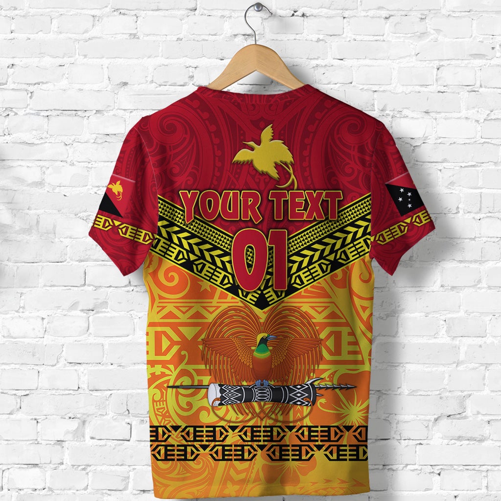Custom Papua New Guinea Kumuls T Shirt Simple Style Red Vibes LT8 - Wonder Print Shop