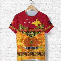 Custom Papua New Guinea Kumuls T Shirt Simple Style Red Vibes LT8 - Wonder Print Shop