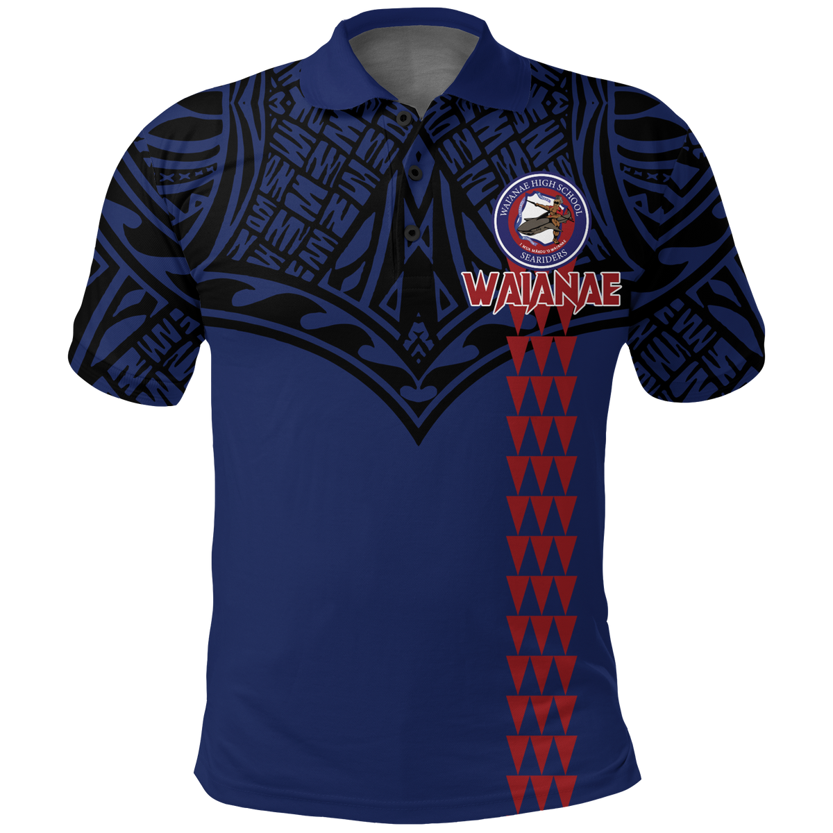 Waianae High School Pride Polo Shirt LT12 - Wonder Print Shop