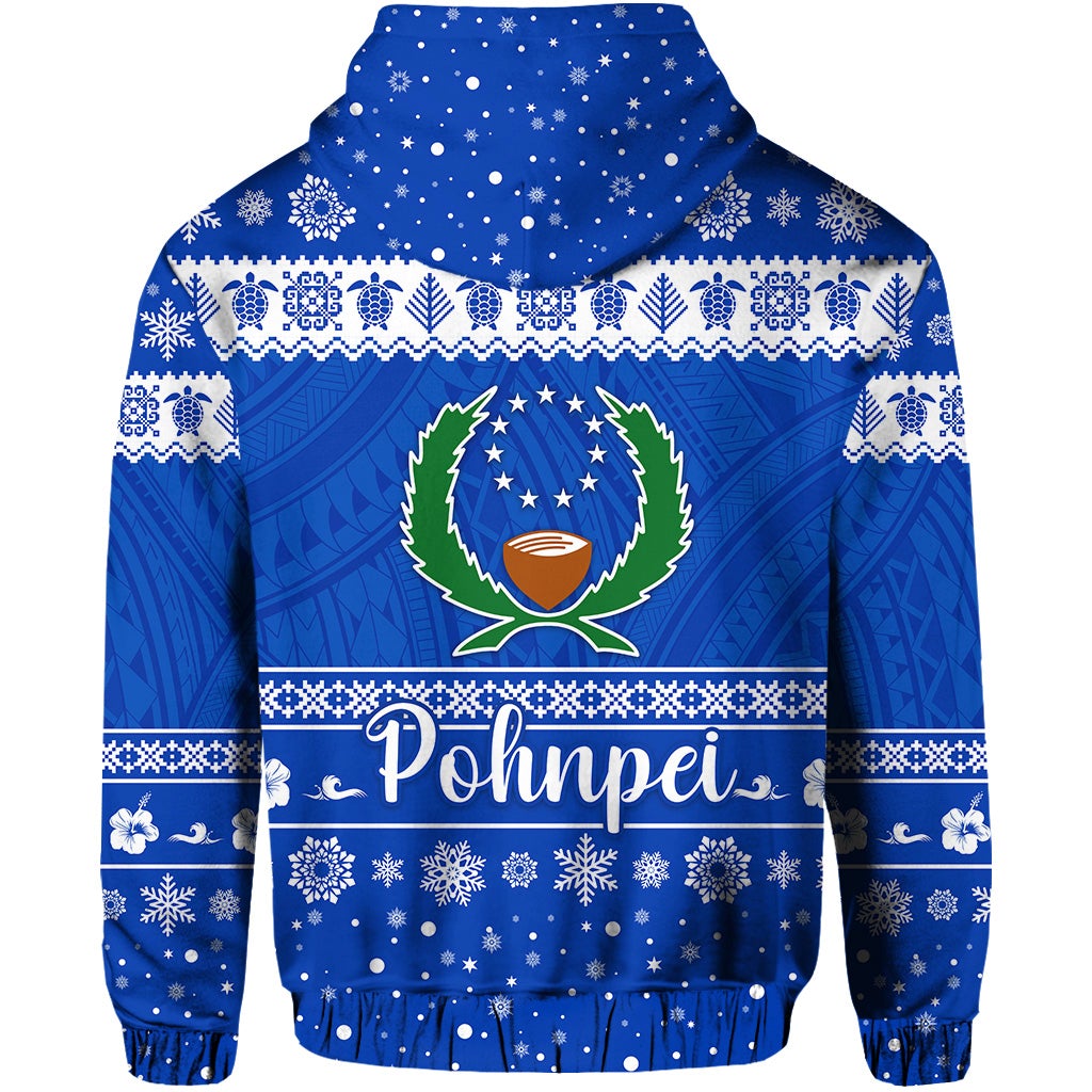FSM Pohnpei Christmas Hoodie Simple Style LT8 - Wonder Print Shop