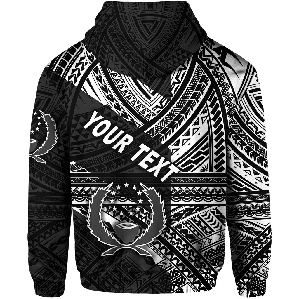 Custom FSM Pohnpei Zip Hoodie Original Style Black LT8 - Wonder Print Shop