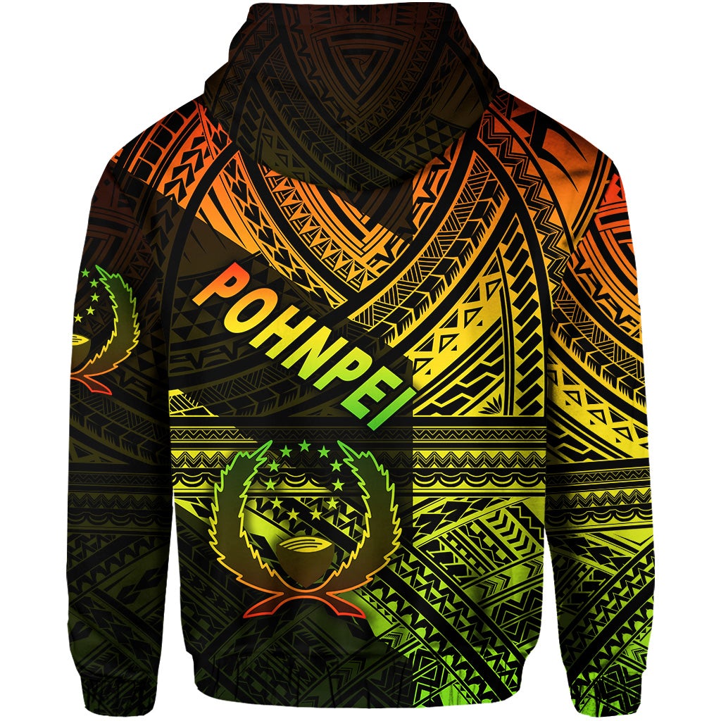 FSM Pohnpei Hoodie Original Style Reggae LT8 - Wonder Print Shop