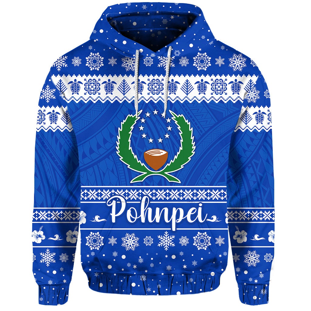FSM Pohnpei Christmas Hoodie Simple Style LT8 - Wonder Print Shop