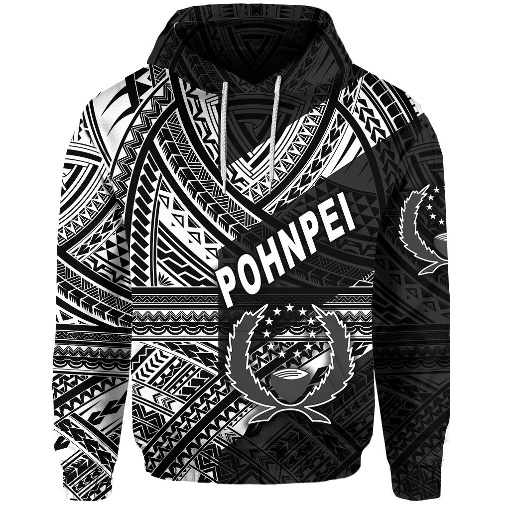 Custom FSM Pohnpei Hoodie Original Style Black LT8 - Wonder Print Shop