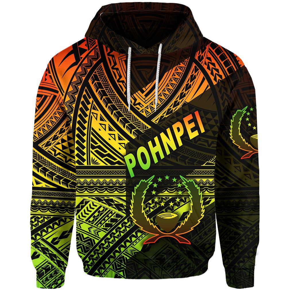 FSM Pohnpei Hoodie Original Style Reggae LT8 - Wonder Print Shop