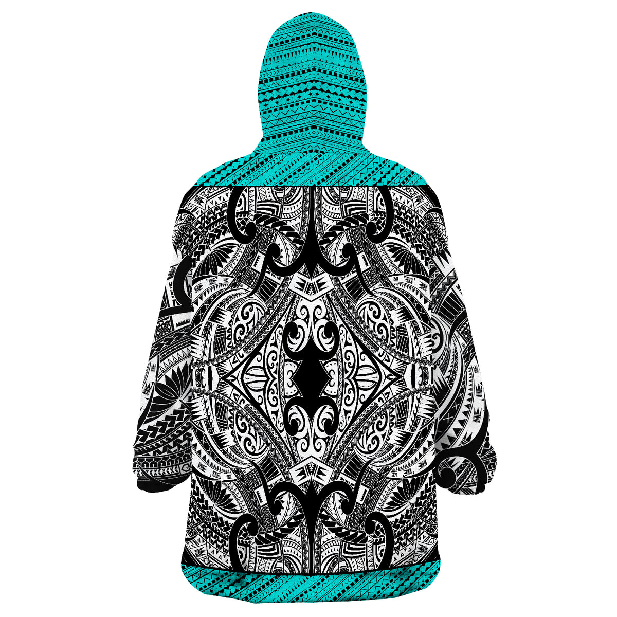 Pohnpei Minimalist Style Wearable Blanket Hoodie - Wonder Print Shop