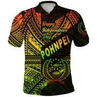 FSM Pohnpei Polo Shirt Happy Independence Day Original Vibes Reggae LT8 - Wonder Print Shop