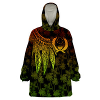 Pohnpei Polynesian Wings Reggae Wearable Blanket Hoodie - Wonder Print Shop