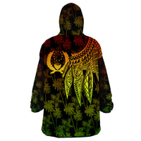 Pohnpei Polynesian Wings Reggae Wearable Blanket Hoodie - Wonder Print Shop