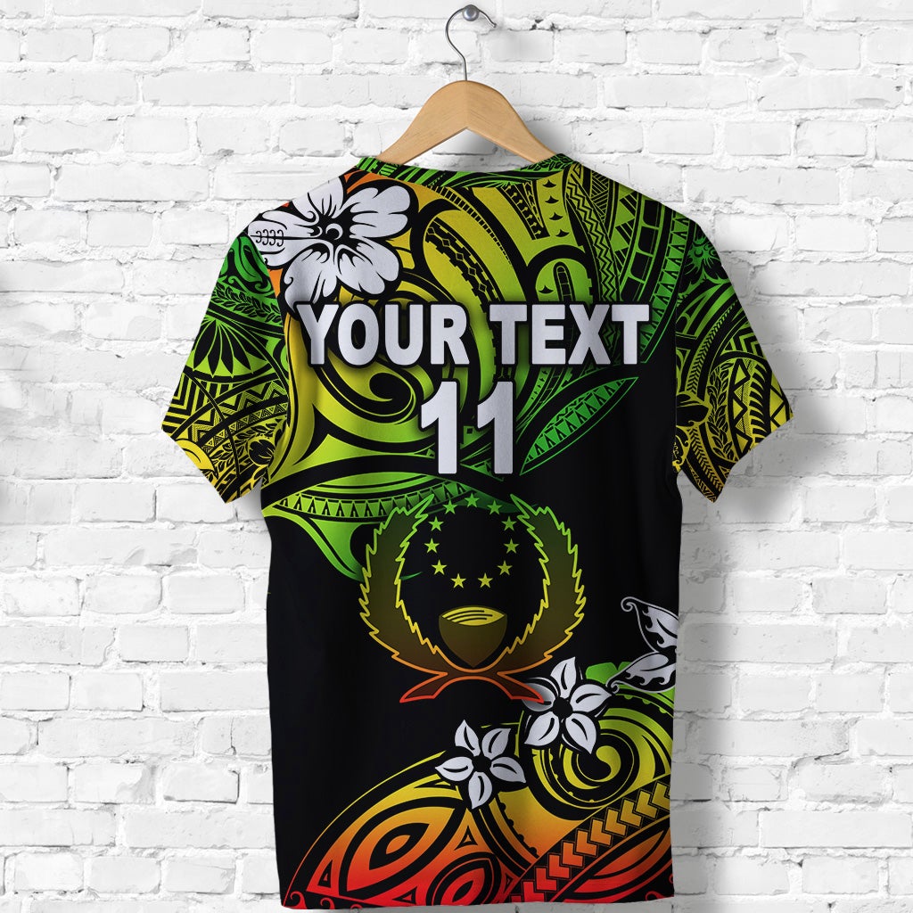 Custom FSM Pohnpei T Shirt Unique Vibes Reggae LT8 - Wonder Print Shop