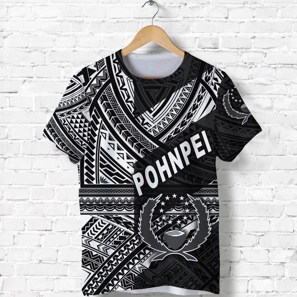 Custom FSM Pohnpei T Shirt Original Style Black LT8 - Wonder Print Shop