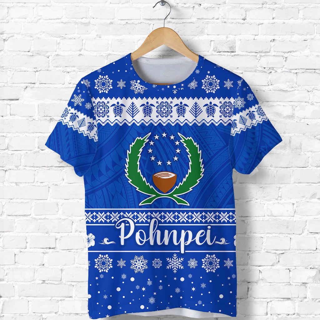 custom-personalised-fsm-pohnpei-christmas-t-shirt-simple-style