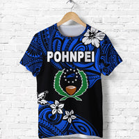 Custom FSM Pohnpei T Shirt Unique Vibes Blue LT8 - Wonder Print Shop