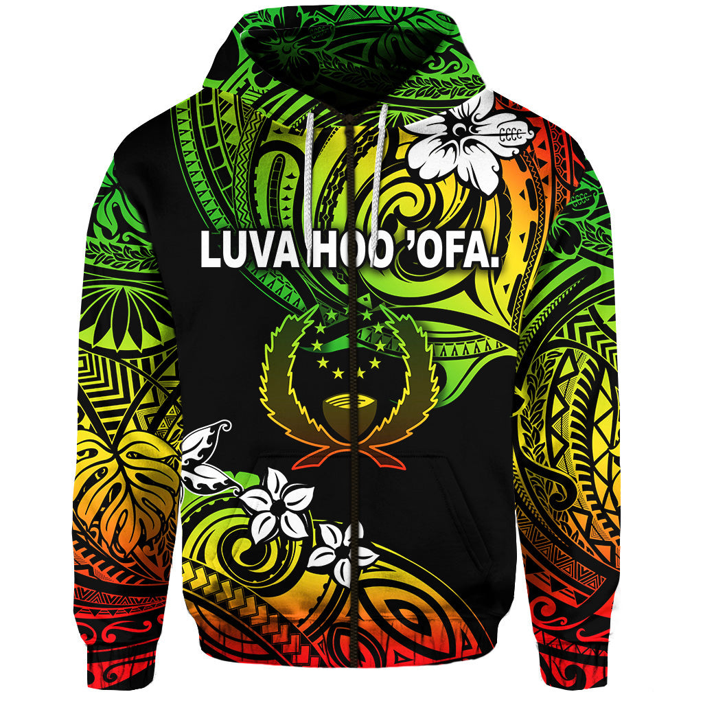 Palanite FSM Pohnpei Hoodie Unique Vibes - Reggae LT8 - Wonder Print Shop
