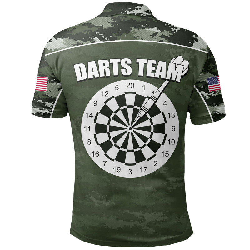 Custom Darts Polo Shirt Army Style No.2 LT6 - Wonder Print Shop