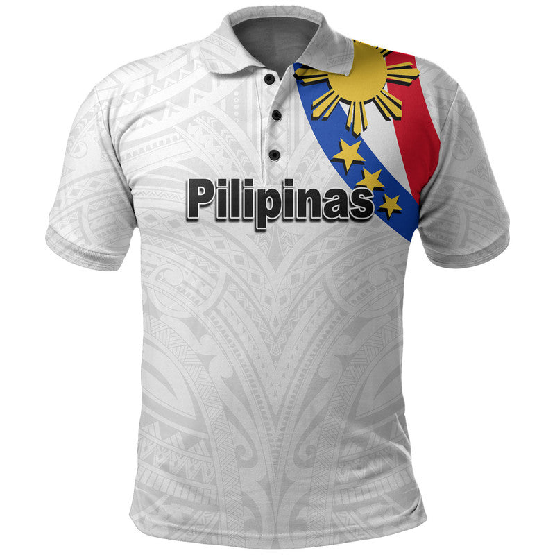 Custom Pilipinas Polo Shirt Simple Style White LT6 - Wonder Print Shop