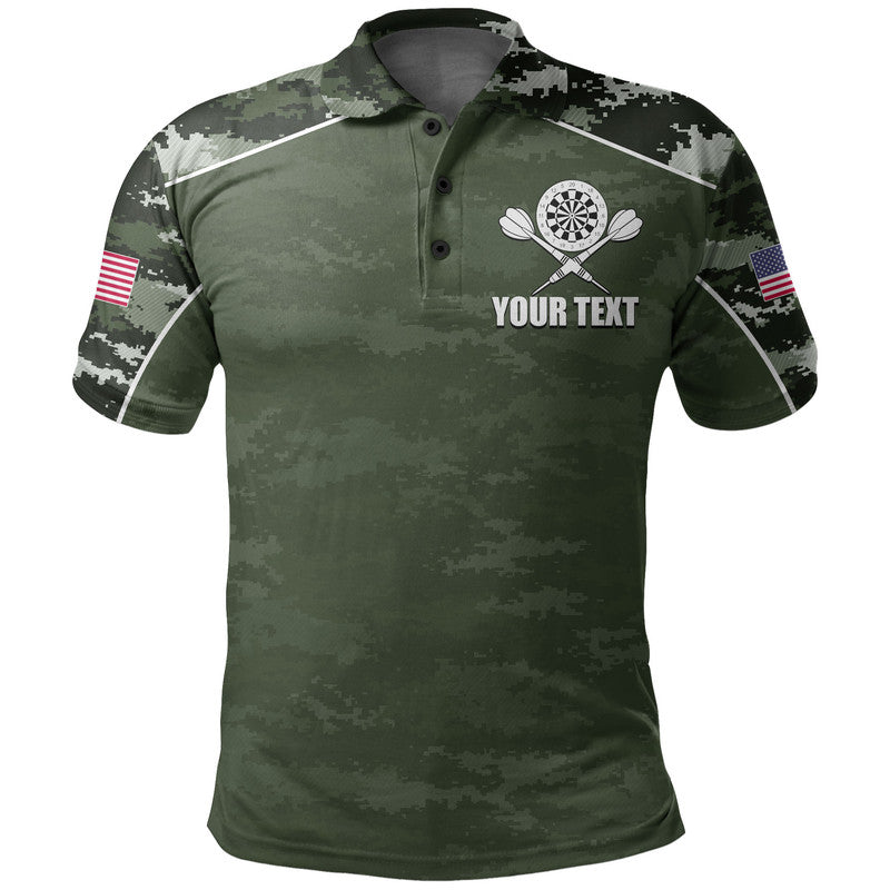 Custom Darts Polo Shirt Army Style No.2 LT6 - Wonder Print Shop