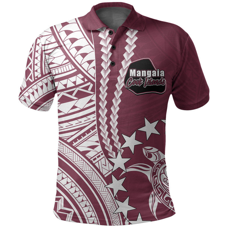 Cook Islands Mangaia Polynesian Polo Shirt LT6 - Wonder Print Shop