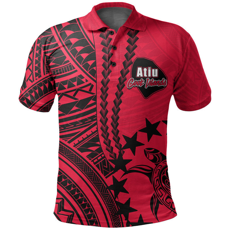 Cook Islands Atiu Polynesian Polo Shirt LT6 - Wonder Print Shop