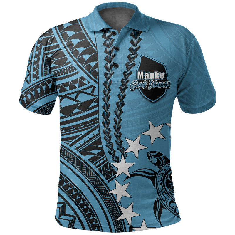Cook Islands Mauke Polynesian Polo Shirt LT6 - Wonder Print Shop