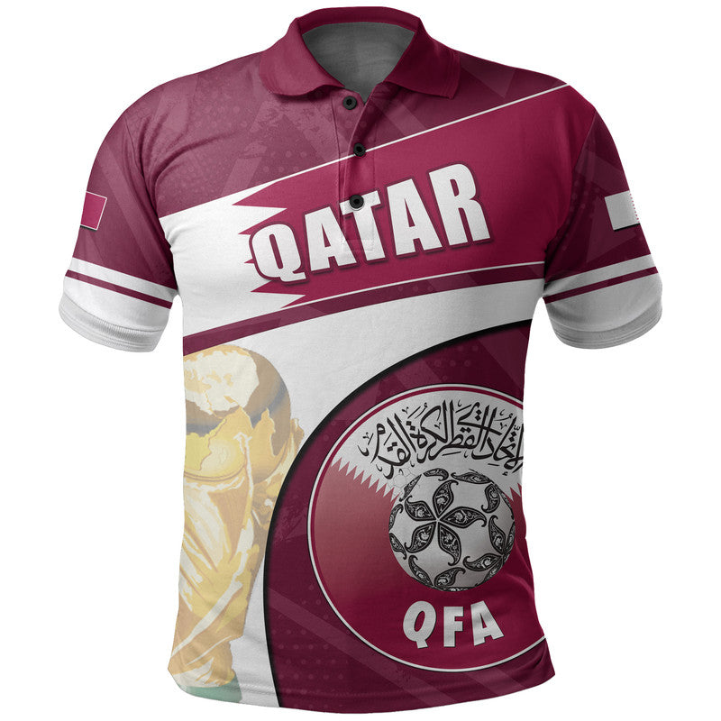 Custom Qatar Polo Shirt Football 2022 Basic Style LT6 - Wonder Print Shop