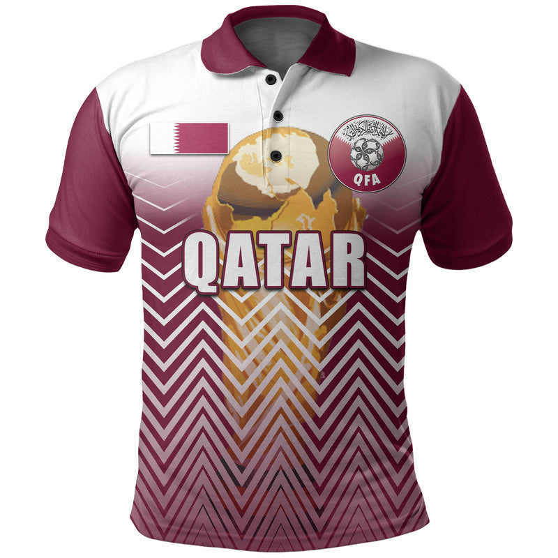 Custom Qatar Polo Shirt Football 2022 Sport Style LT6 - Wonder Print Shop