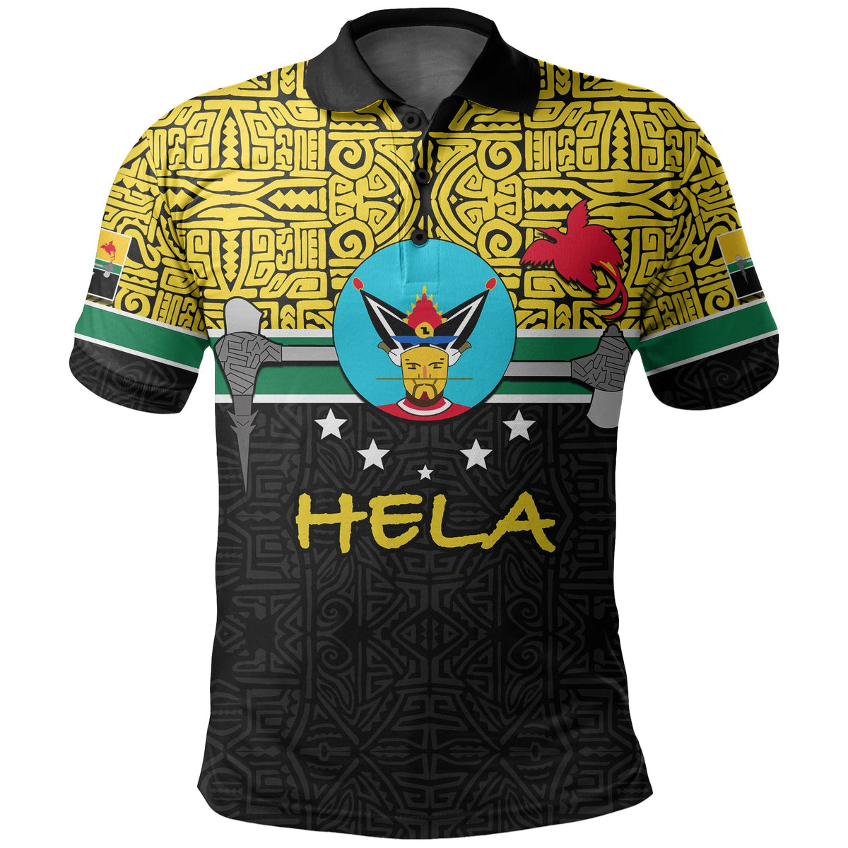 Custom Hela Province Polo Shirt Of Papua New Guinea LT6 - Wonder Print Shop