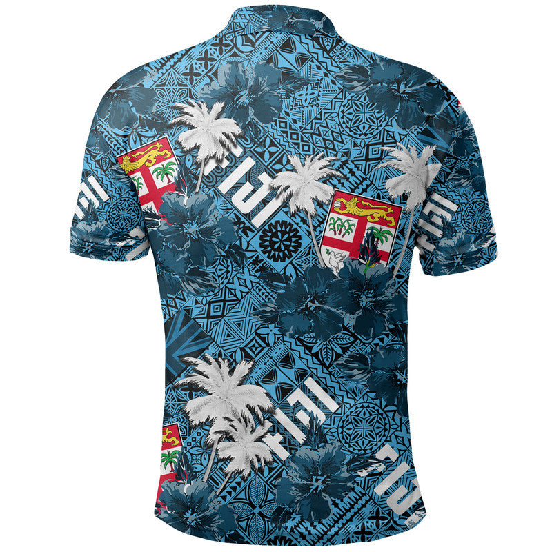 Hibiscus Fiji Polo Shirt Hawaii Style No.1 LT6 - Wonder Print Shop
