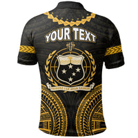 Custom Samoa Ula Nifo Tribal Polo Shirt Gold Style LT6 - Wonder Print Shop