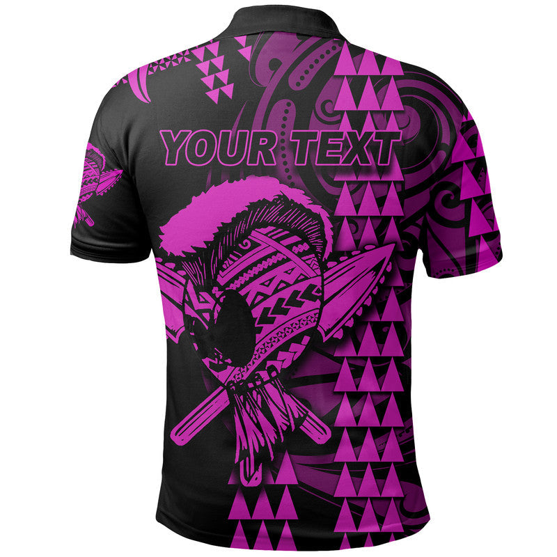 Custom Hawaii Polynesian Warrior Kakau Polo Shirt Purple LT6 - Wonder Print Shop