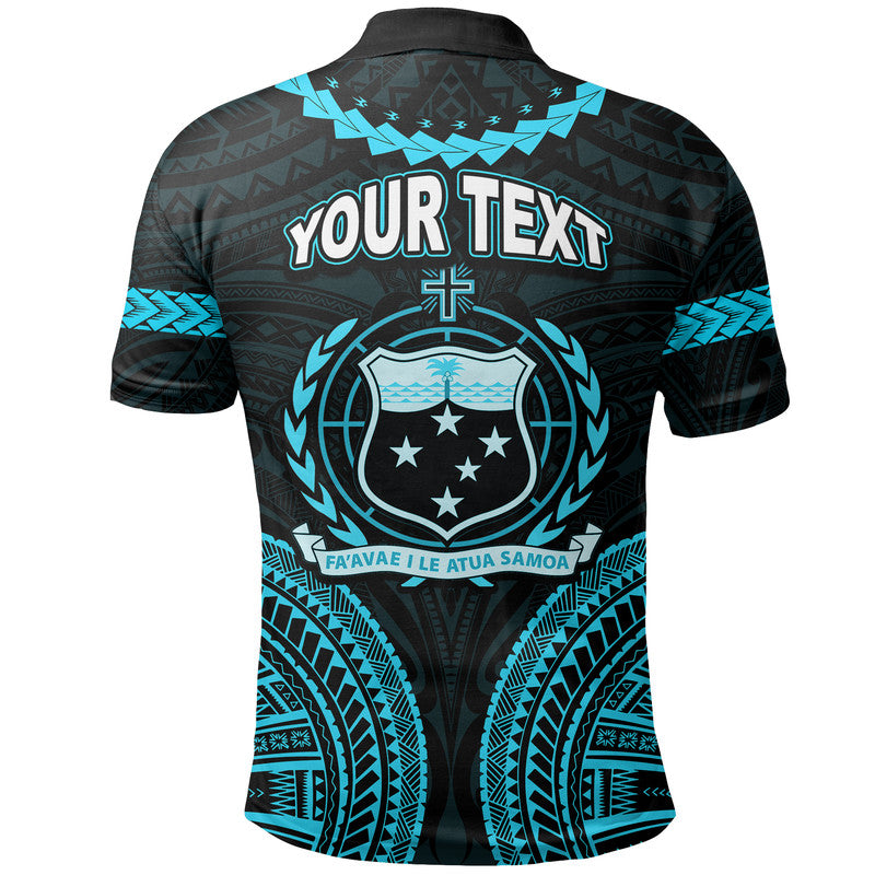 Custom Samoa Ula Nifo Tribal Polo Shirt Blue Style LT6 - Wonder Print Shop