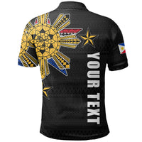 Custom Filipino Polo Shirt Tribal Black Style LT6 - Wonder Print Shop