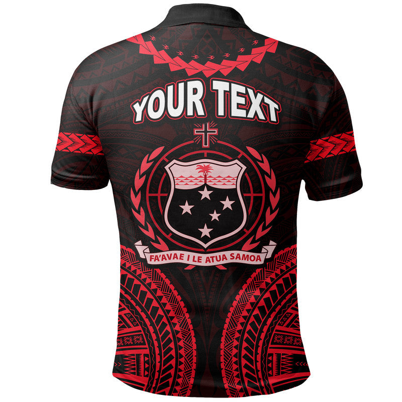 Custom Samoa Ula Nifo Tribal Polo Shirt Red Style LT6 - Wonder Print Shop
