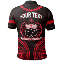 Custom Samoa Ula Nifo Tribal Polo Shirt Red Style LT6 - Wonder Print Shop