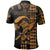 Custom Hawaii Polynesian Warrior Kakau Polo Shirt Gold LT6 - Wonder Print Shop
