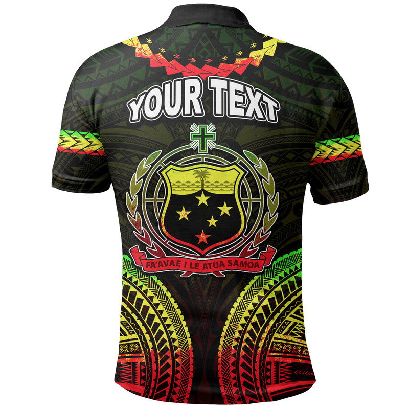 Custom Samoa Ula Nifo Tribal Polo Shirt Reggage Style LT6 - Wonder Print Shop