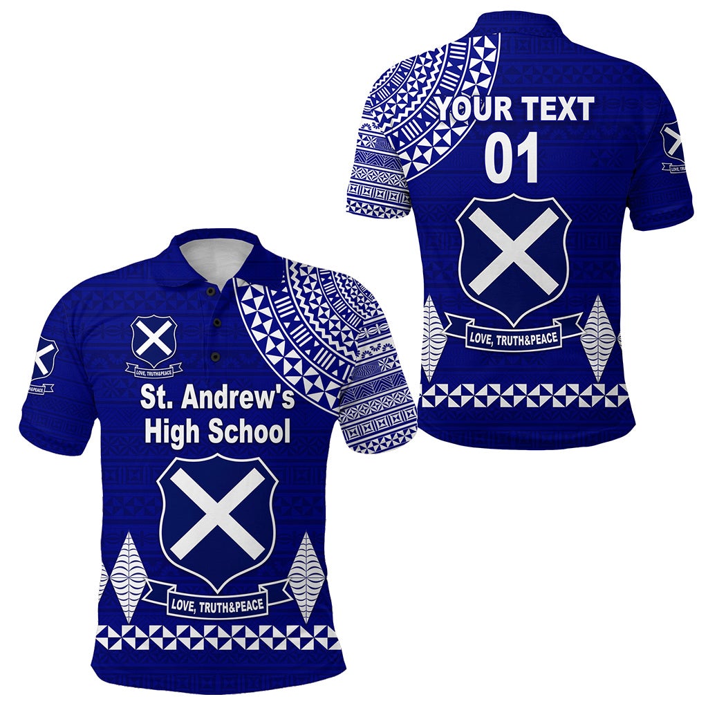 Custom St. Andrews High School Polo Shirt Simple Style LT8 - Wonder Print Shop