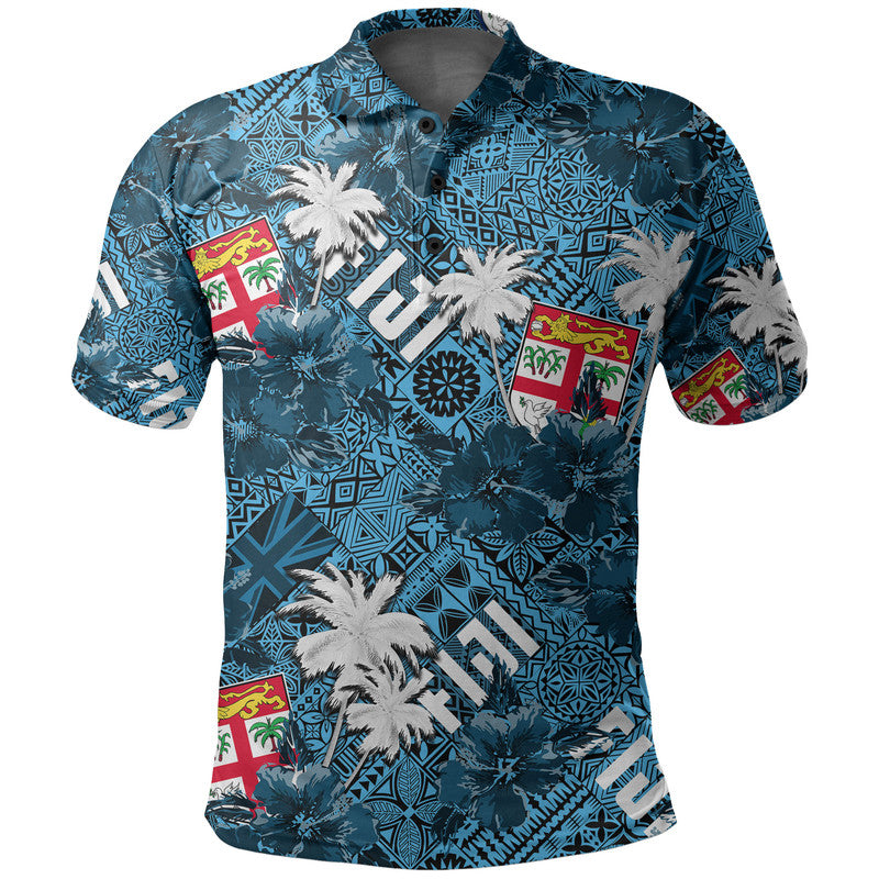 Hibiscus Fiji Polo Shirt Hawaii Style No.1 LT6 - Wonder Print Shop