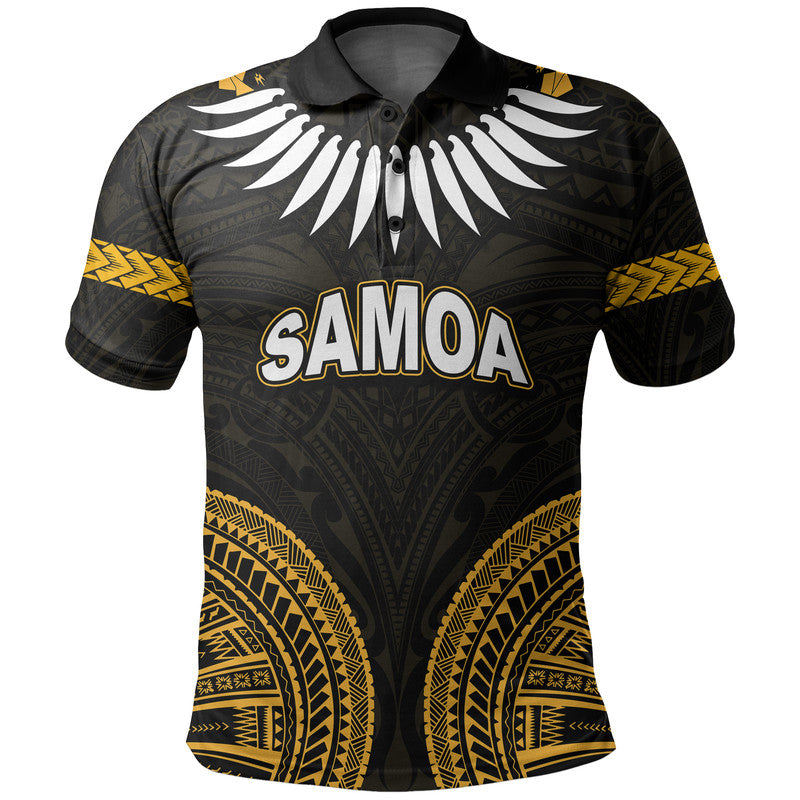 Custom Samoa Ula Nifo Tribal Polo Shirt Gold Style LT6 - Wonder Print Shop