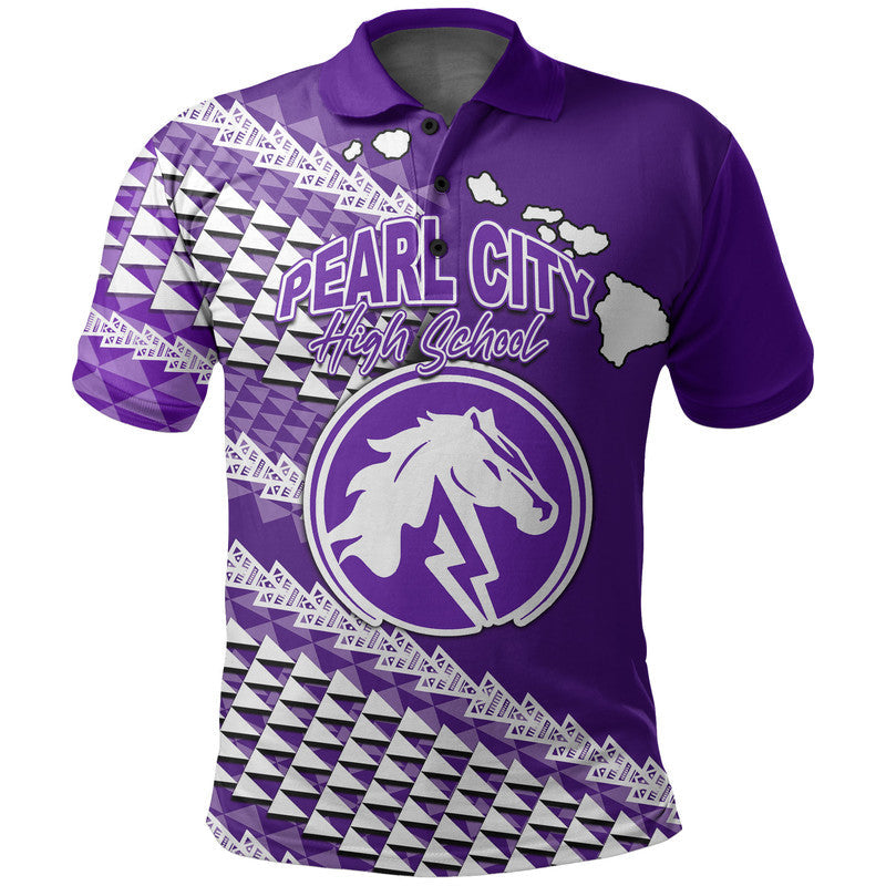 Custom Pearl City High School Hawaii Polo Shirt LT6 - Wonder Print Shop