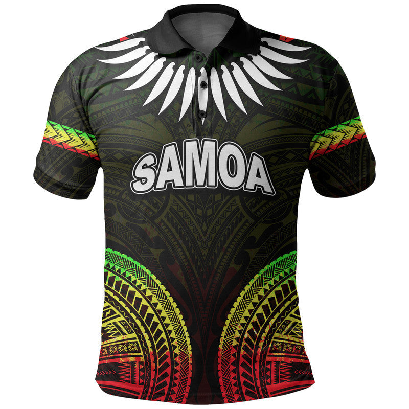 Custom Samoa Ula Nifo Tribal Polo Shirt Reggage Style LT6 - Wonder Print Shop