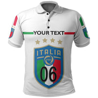 (Custom And Number) Italy Euro Champions 2020 Polo Shirt White Style LT6 - Wonder Print Shop