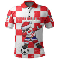 Croatia Christmas Santa Claus Dabbing Polo Shirt Replica Football Jersey LT6 - Wonder Print Shop